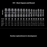 Nail Tips Transparent nail piece wholesale 30 pieces, full number, light and thin, full sticker, trapezoidal non-marking, wear-free patch, frosted nail piece