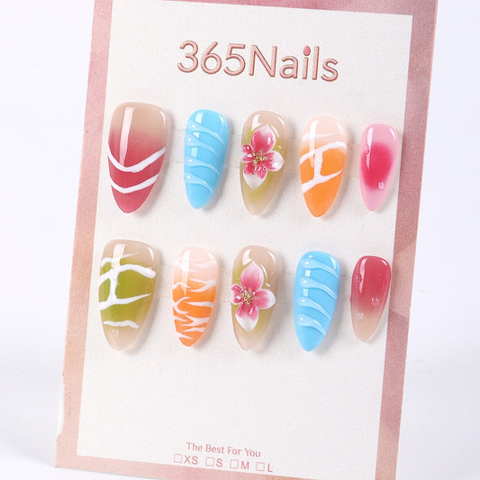 365Nails Jelly Candy Floral Line Press-On Nails
