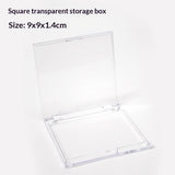 Clear Square Press On Nail Storage Display Box