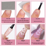 Hand-worn nail Premium  French ladder Sweet removable patch False nail Long prefabricated manicure