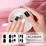 Semi-Cured Gel Nail Strips Floral Star Heart Cow-Print Mix Design (MOQ=3)
