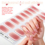 Semi-Cured Gel Nail Strips 3D Foil Shine Glam Emboss Effect (MOQ=3)