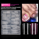 Nail Tips Crystal toenail nail mold with scale extension nail mold, foreign trade special nail mold 120 pieces