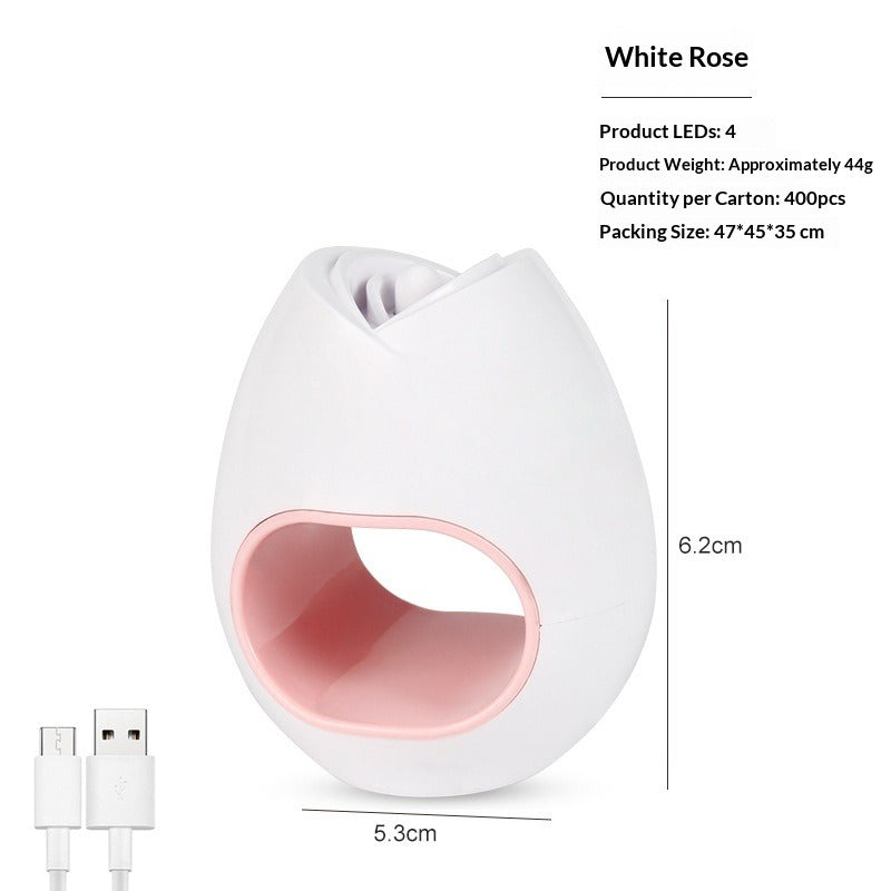 "Mini C-Shape Single Finger UV/LED Nail Lamp" - Fast Curing Press-On Tool