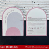 Arch Shape Display Cards for Handmade Press On Nails (MOQ=50)