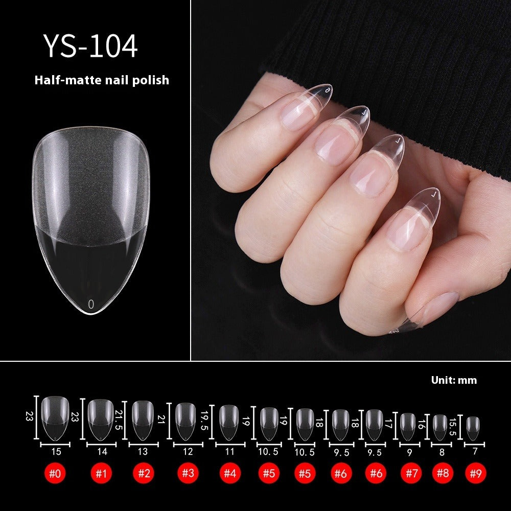 Nail Tips Nail pads are transparent and semi-matte, fully pasted, ultra-thin and non-marking (MOQ=3)