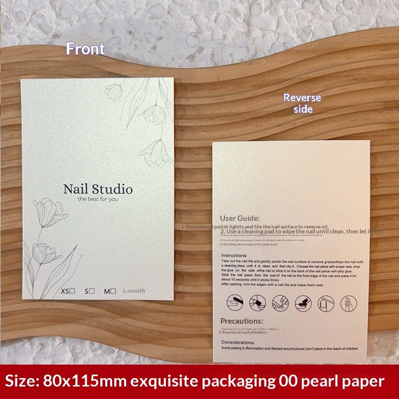 Custom Printed Display Cards for Press On Nail Packaging (MOQ=50)