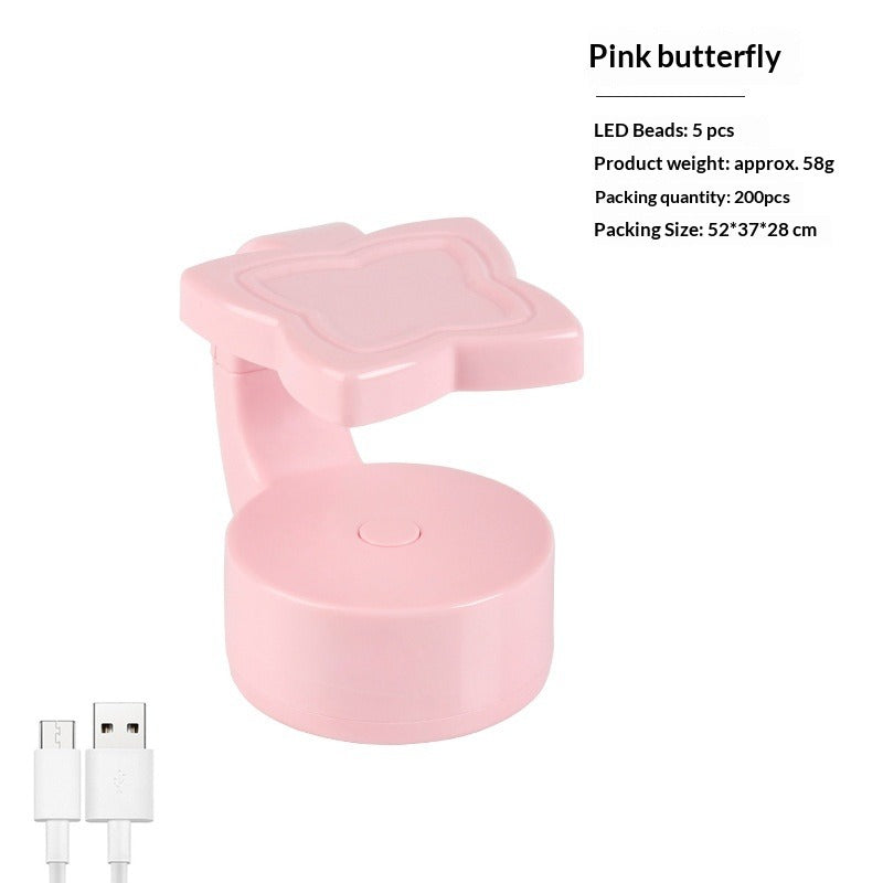 "Mini C-Shape Single Finger UV/LED Nail Lamp" - Fast Curing Press-On Tool
