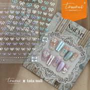 Jelly Crystal Bows – Minimalist Nail Art Set