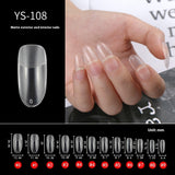 Nail Tips Nail pads are transparent and semi-matte, fully pasted, ultra-thin and non-marking, extended, and 240 full-size fake nails are free of engraving and grinding.