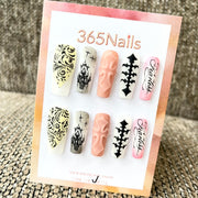 Gothic Mix: "Dark Fantasy" – Long Coffin Press-on Nails