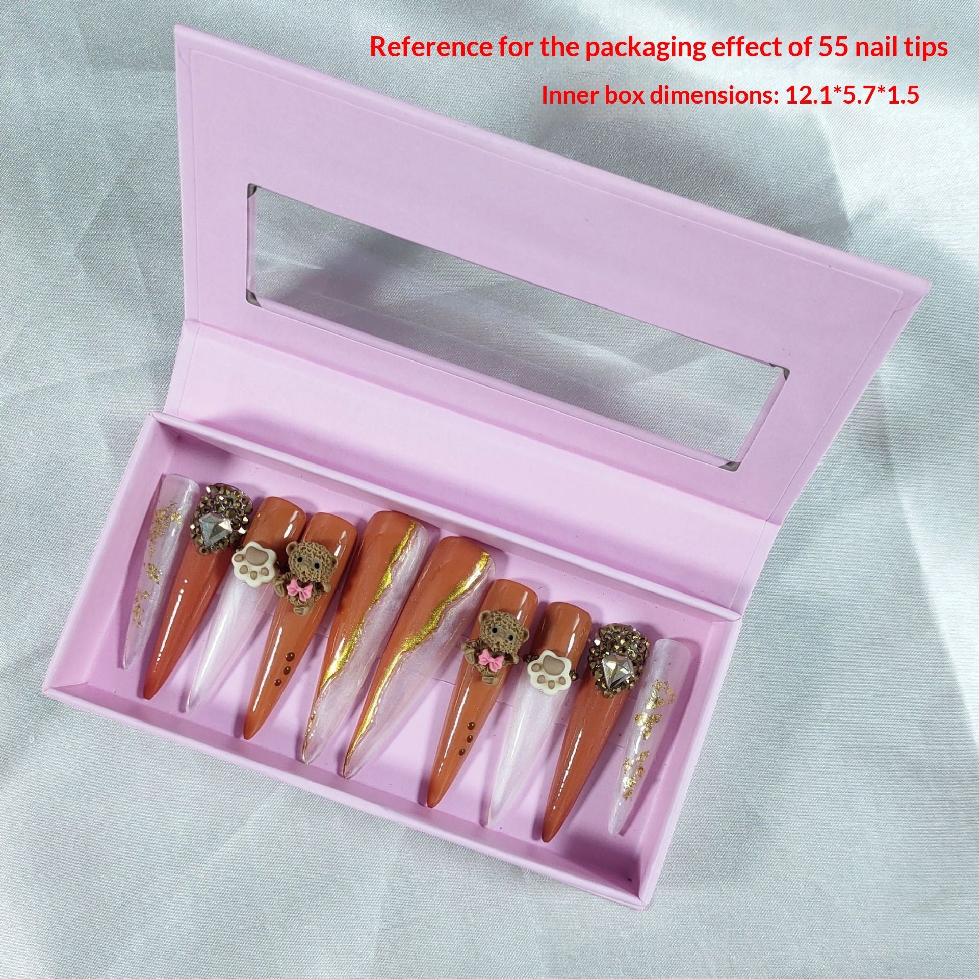 Magnetic Press On Nail Storage Gift Box (MOQ=5)