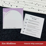 Classic White Display Cards for Press On Nail Sets (MOQ=50)
