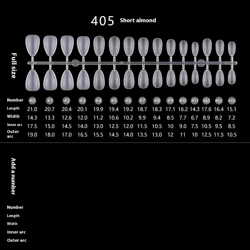 霧面透明甲片 批發 輕薄全覆蓋 梯形 無痕耐磨貼片 30片 (MOQ=50)