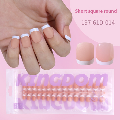 Nail Tips French prefabricated nail pads, whole bags, new non-marking removable fake nail patches, French press on nails