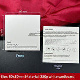 Press-On Nails Instruction Card High-end solid color nail card (MOQ:50 pieces)