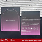 Minimal Gradient Copperplate Paper Display Cards for Press On Nails (MOQ=50)