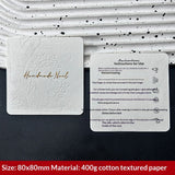 Embossed Cotton Paper Display Cards for Press On Nails (MOQ=50)