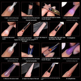 Nail Tips Nail mold crystal color extension without paper tray rapid phototherapy extension nail piece 288 pieces boxed  nail film set