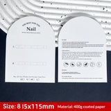 Arch Shape Display Cards for Press On Nail Packaging (MOQ=50)