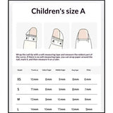 365nails: "peach french bunny" – short round handmade kids press-on nails