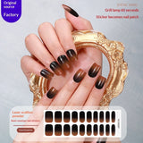 Semi-Cured Gel Nail Strips French Style Soft Color Gradient Glossy Set (MOQ=3)