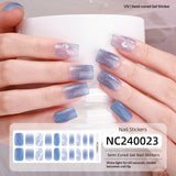 Semi-Cured Gel Nail Strips Soft Pink Gradient Glossy Natural Everyday Wear Set (MOQ=3)