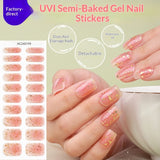 Semi-Cured Gel Nail Strips Laser Foil Ultra-Sparkle Shimmer Glossy Set (MOQ=3)