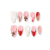 365Nails Creamy Pink Mix with Cross Bow Chains & Jelly Sculpt Press-OnsSold in packs of 5. Minimum order: 1 pack (5 pcs). Quantity = number of packs. Qty 1 = 5 pcs