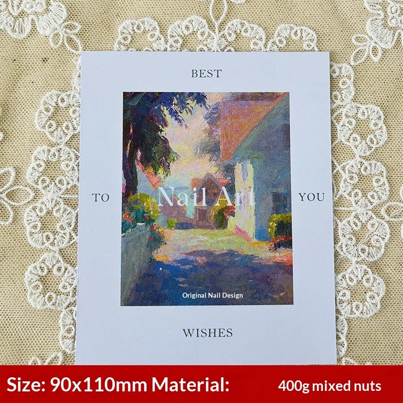 Elegant Floral Display Cards for Press On Nail Sets (MOQ=50)