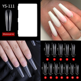 Nail Tips New French press on nails piece,  half sticker full sticker fake nail nail patch extended press on nails piece