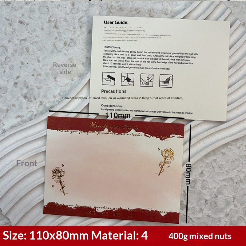 European Style Display Cards for Press On Nail Sets (MOQ=50)