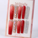 365Nails Ruby Sparkle Ombre Full-Rhinestone Long Coffin Press-OnsSold in packs of 5. Minimum order: 1 pack (5 pcs). Quantity = number of packs. Qty 1 = 5 pcs