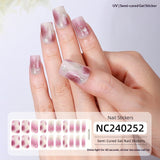 Semi-Cured Gel Nail Strips Floral Star Heart Cow-Print Mix Design (MOQ=3)