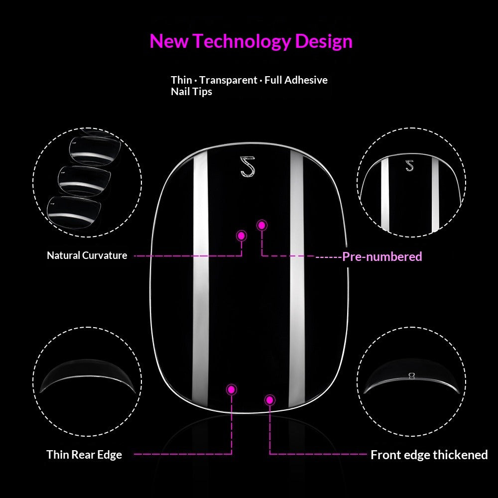 Everyday Collection: "Short Round" – Full-Cover Short Round Nail Tips