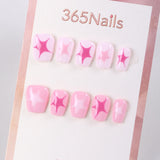 365Nails Pink Sparkle Star Press-On Nails