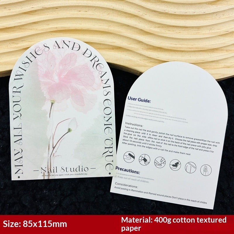 Arch Shape Display Cards for Handmade Press On Nails (MOQ=50)