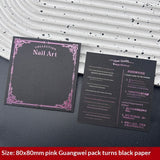 Classic White Display Cards for Press On Nail Sets (MOQ=50)