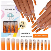 Pressione nas unhas, Unhas postiças pré-fabricadas removíveis de patch versátil francês para arte de unhas (MOQ=3)