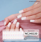 Semi-Cured Gel Nail Strips Laser Foil Ultra-Sparkle Shimmer Glossy Set (MOQ=3)
