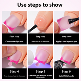 Nail Tips new French press on nails color French nude square toenail patch nail patch 150 pieces in a box