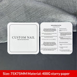Galaxy Black Display Cards for Press On Nail Collections (MOQ=50)