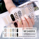 Semi-Cured Gel Nail Strips 3D Foil Glitter Glossy Design (MOQ=3)