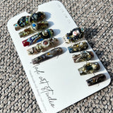 Artist Series: "Queen of the Nile" – 3D Sculpted Cleopatra, Bastet Cat & Eye of Horus Egyptian Masterpiece Nails