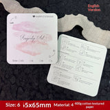 Soft Cotton Texture Press On Nail Display Cards (MOQ=50)