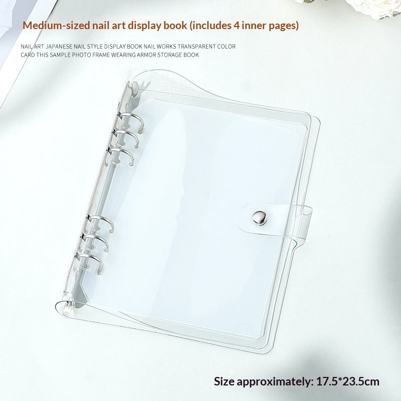 Clear Nail Art Display Album Organizer