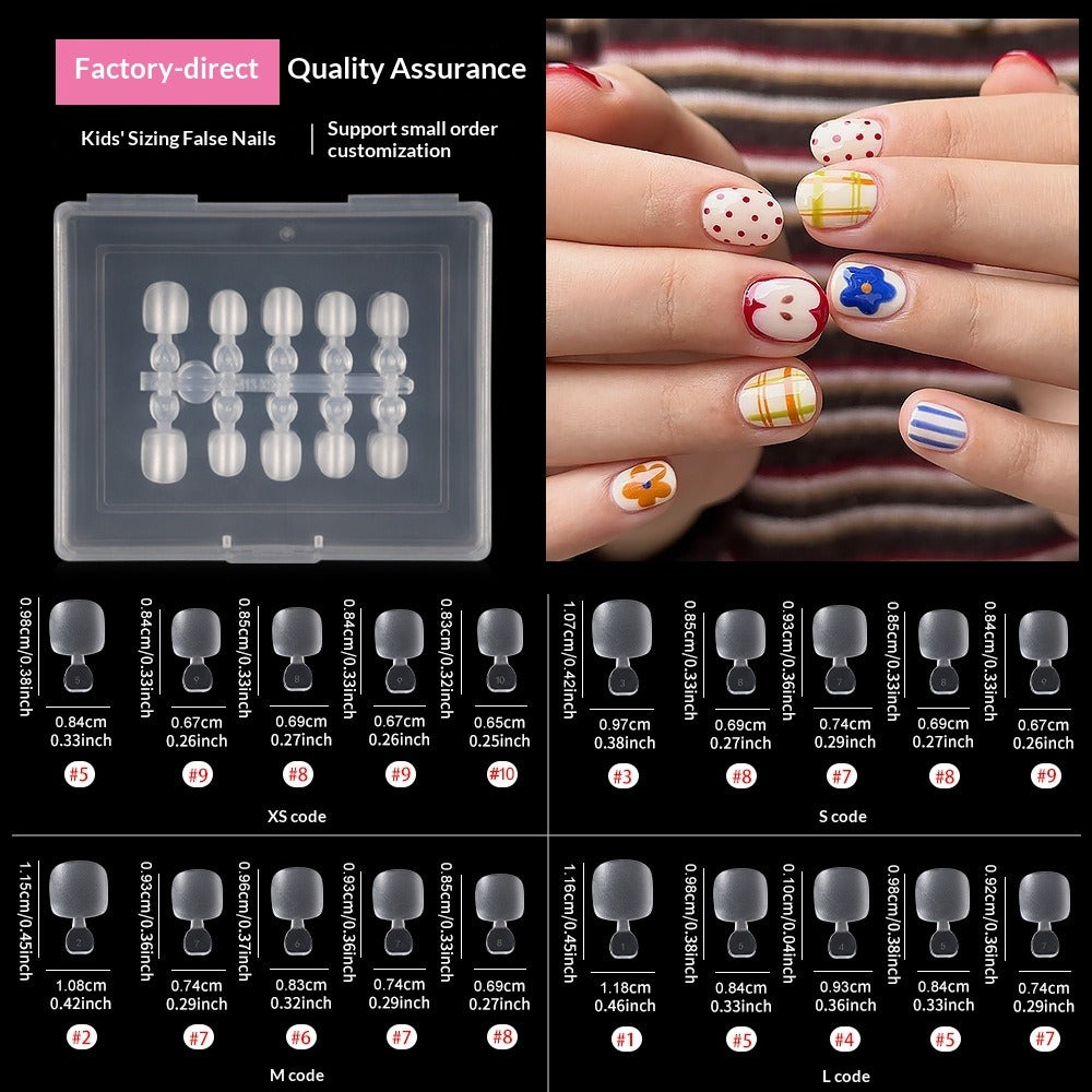365nails: "Playful Kids' Press-On Nails" – Size-Sorted Children's Nail Set