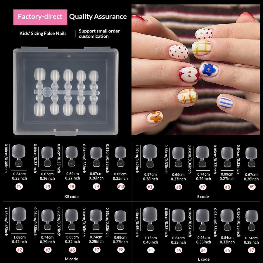 365nails: "Unhas Postiças Divertidas para Crianças" – Conjunto de Unhas Infantis com Tamanhos Sortidos