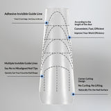 365nails 240pcs Half-Cover Nail Tips with Guide Lines | Clear Gel Extension Tips