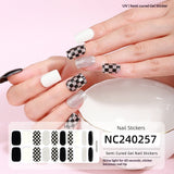 Semi-Cured Gel Nail Strips Floral Star Heart Cow-Print Mix Design (MOQ=3)